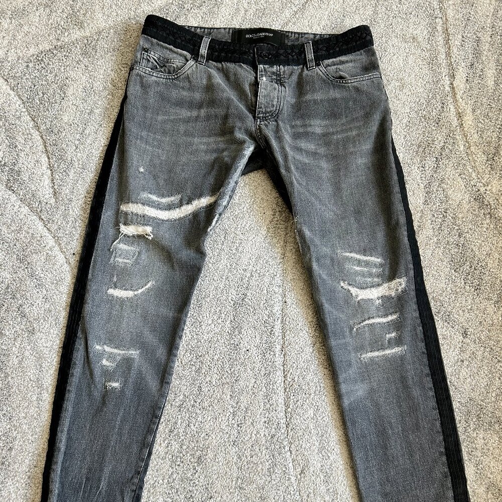 Dolce & Gabbana Distressed Mens Jeans